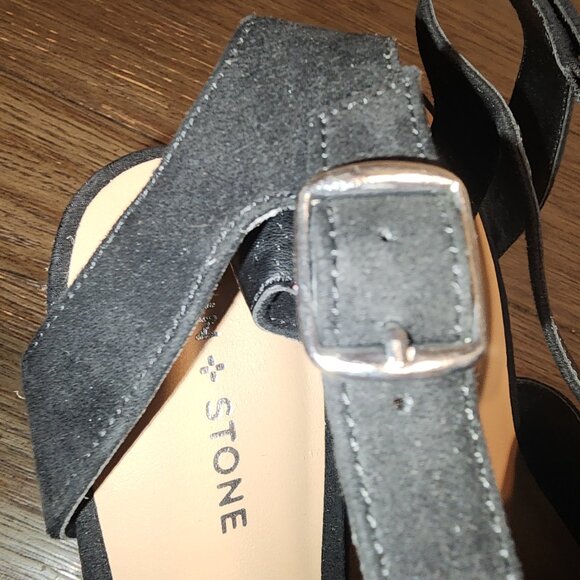 SUN STONE FEY ESPADRILLE DRESS SANDALS NWOT BLACK 10M - Picture 13 of 13